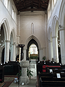 The nave looking east June 2015
